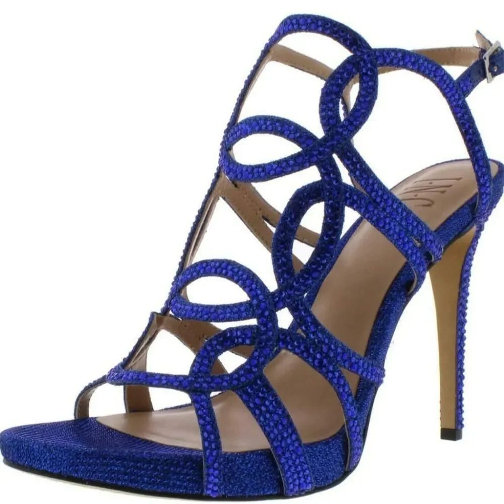 BRAND NEW I.N.C INTERNATIONL CONCEPTS SAHVI RHINESTONES STRAPPY HEELS SANDAL